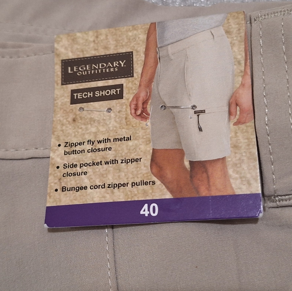Men's Tan Tech Shorts